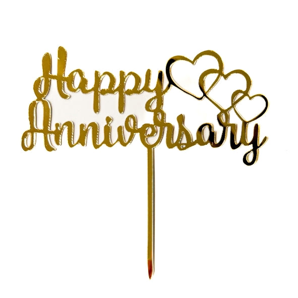 Cake Topper Happy Anniversary