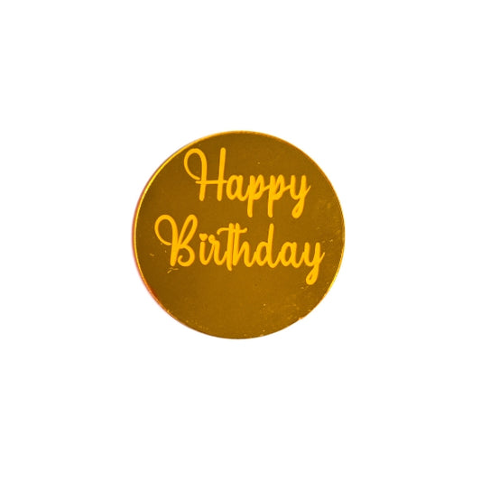 Cake Topper Happy Birthday (Opción 3)